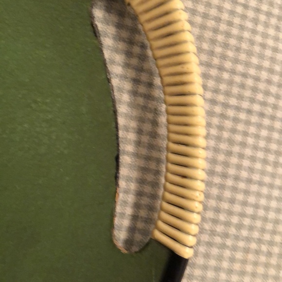 Vintage Serving Tray Fibre-ware TILSO Japan Green Red Ivory Gold Accents #OS022 - Picture 3 of 11